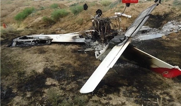 The gyroplane that crashed in Sistan and Balouchestan, southeastern Iran, November 4, 2024 (Tasnim)