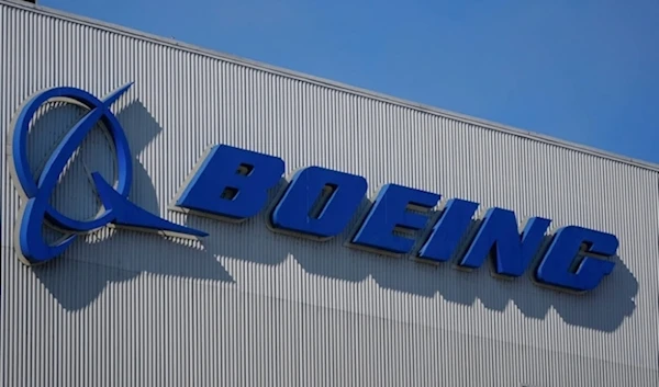 The Boeing logo is displayed at the company's factory on Sept. 24, 2024, in Renton, Washington. (AP)