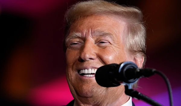 Republican presidential nominee former President Donald Trump speaks at a faith event at the Concord Convention Center, on October 21, 2024, in Concord, N.C. (AP )