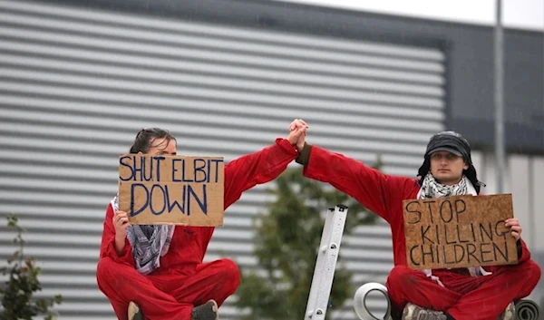 Palestine Action activists protest at an Elbit Systems facility on September 23, 2024 (X/Pal_action)