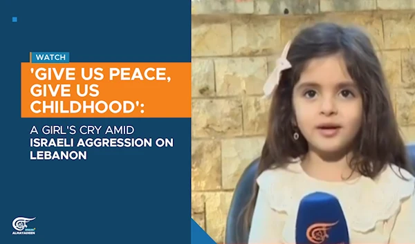 'Give us peace, Give us childhood': A girl's cry amid Israeli aggression on Lebanon