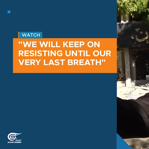 'We will keep on resisting until our very last breath'