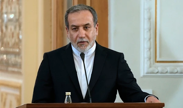 Iranian Foreign Minister Abbas Araghchi attends a joint press briefing with his Syrian counterpart Bassam Sabbagh, in Tehran, Iran, Tuesday, Nov. 19, 2024. (AP)