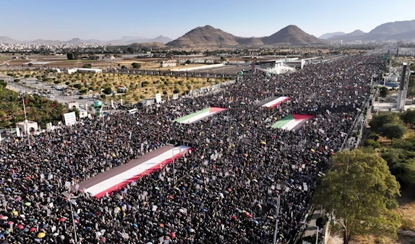 Scenes from Yemen's million-man solidarity march on Friday, December 13, 2024 (Yemeni Military Media)