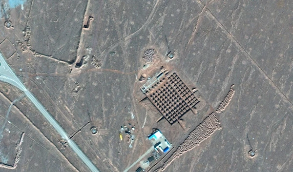 This December 11, 2020, satellite photo by Maxar Technologies shows construction at Iran's Fordo nuclear facility. (Maxar Technologies via AP)