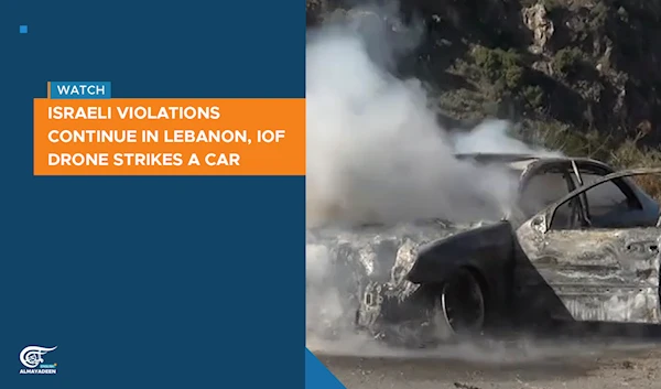 Israeli violations continue in Lebanon, IOF drone strikes a car