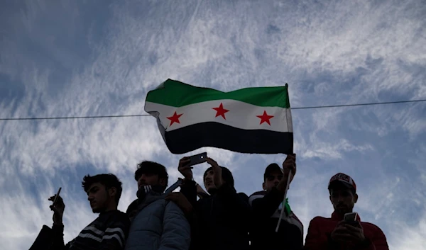 Syrians gather in celebration days after the fall of Bashar Assad's government at Umayyad Square in Damascus, Thursday, Dec. 12, 2024. (AP)