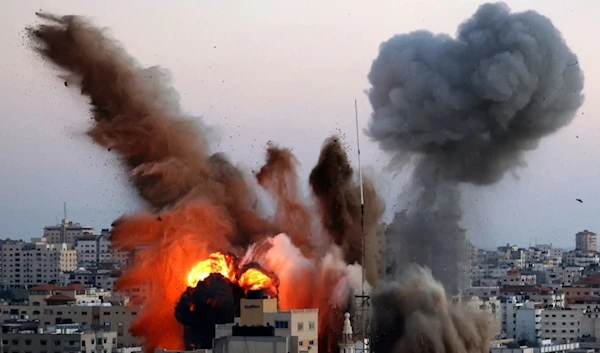 Smoke billows after an Israeli airstrike on Gaza City targeted residential buildings in the Gaza Strip. (AFP - Getty Images)