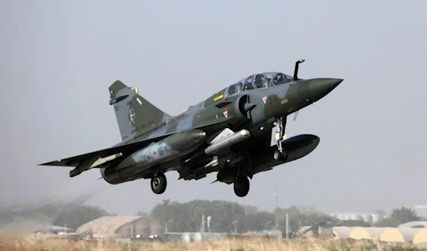 A file picture shows a Mirage 2000 aircraft of the French Air Force, taking off from the airbase in N’Djamena, undated. AFP