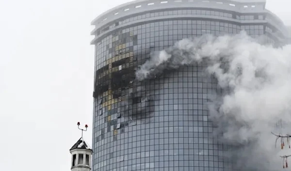 Drones strike high-rise building in Russia’s Kazan on December 21, 2024. (