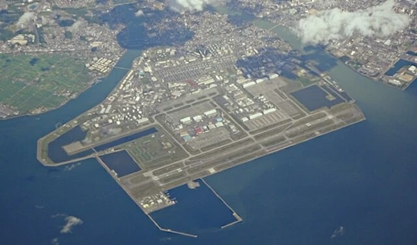 Iwakuni airfield aerial photo as seen on July 9, 2024. (Wikimedia)