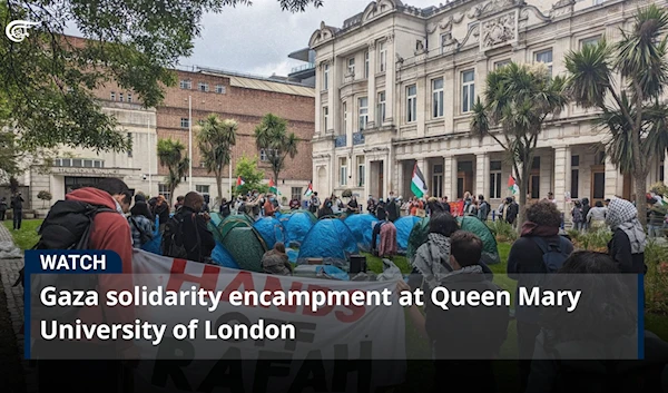 Gaza solidarity encampment at Queen Mary University of London