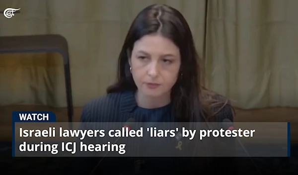 Israeli lawyers called 'liars' by protester during ICJ hearing