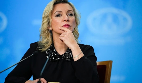 Russian Foreign Ministry spokeswoman Maria Zakharova attends Russian Foreign Minister Sergey Lavrov's annual news conference in Moscow, Russia, on January 18, 2023