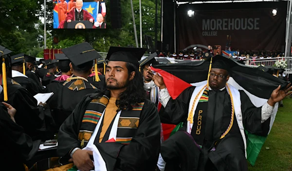 Grads turn their back at Biden during Morehouse grad speech