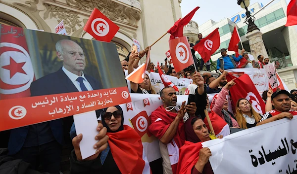 Tunisian President's supporters rally against 'foreign interference'