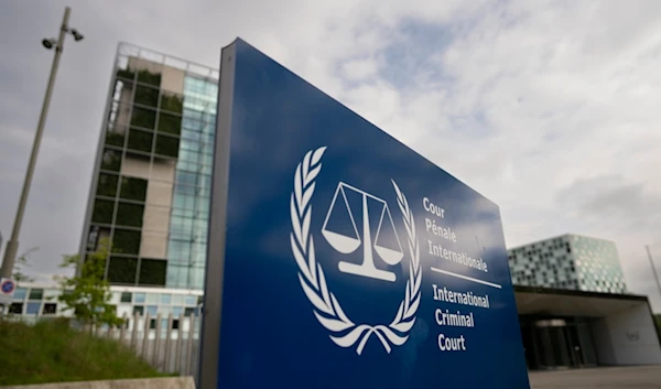 Exterior view of the International Criminal Court, or ICC, in The Hague, Netherlands, Tuesday, April 30, 2024. (AP)