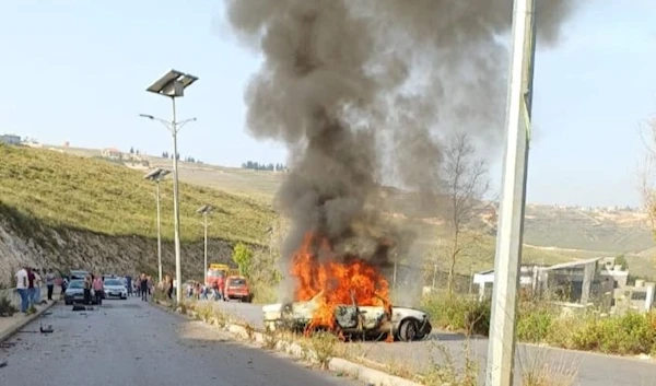 One martyr, school children injured in an Israeli attack on Nabatieh