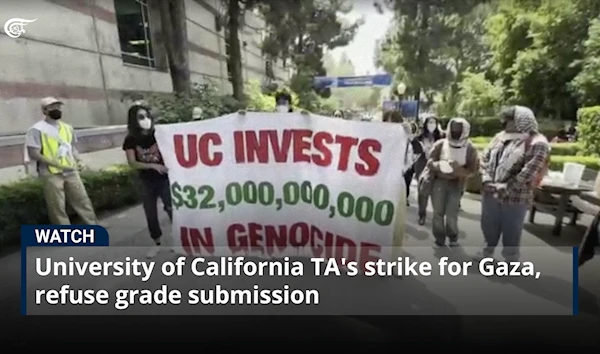 University of California TA's strike for Gaza, refuse grade submission