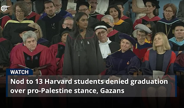 Nod to 13 Harvard students denied graduation over pro-Palestine stance, Gazans