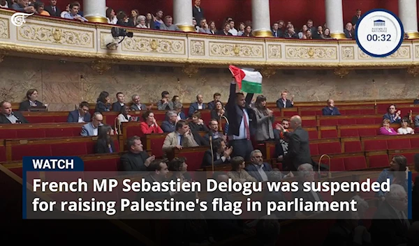 French MP Sebastien Delogu was suspended for raising Palestine's flag in parliament