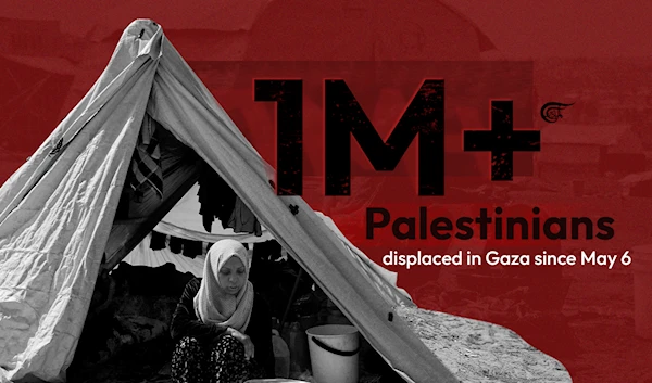 1 million+ Palestinians displaced in Gaza since May 6