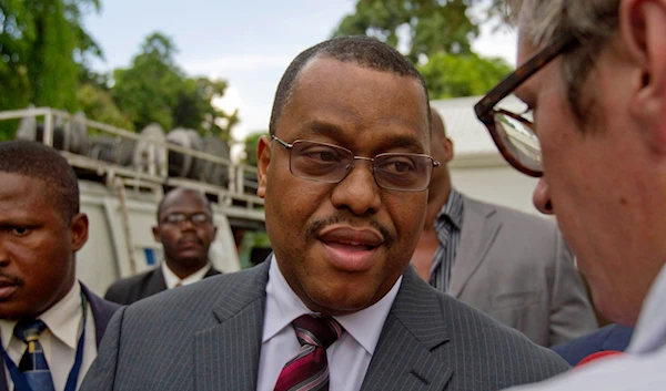 Haiti's then Prime Minister Garry Conille speaks with journalists after a press conference in Port-au-Prince, Oct. 6, 2011. Conille was named Haiti’s new prime minister, on Tuesday, May 28, 2024 (AP)