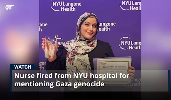 Nurse fired from NYU hospital for mentioning Gaza genocide