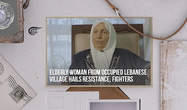 Elderly woman from occupied Lebanese village hails Resistance, fighters