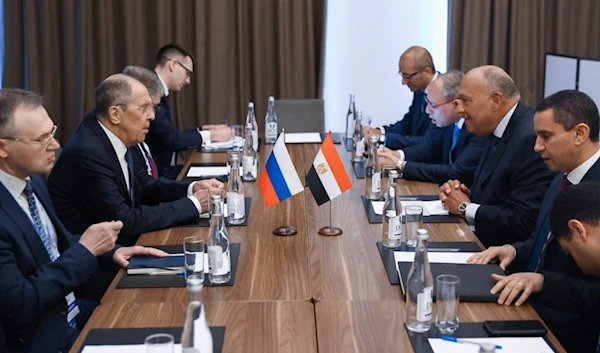 Russia’s Foreign Minister Sergey Lavrov and Foreign Minister of Egypt Sameh Shoukry hold a meeting ahead of the BRICS Ministerial in Nizhny Novgorod, June 10 (@mfa_russia  / X)