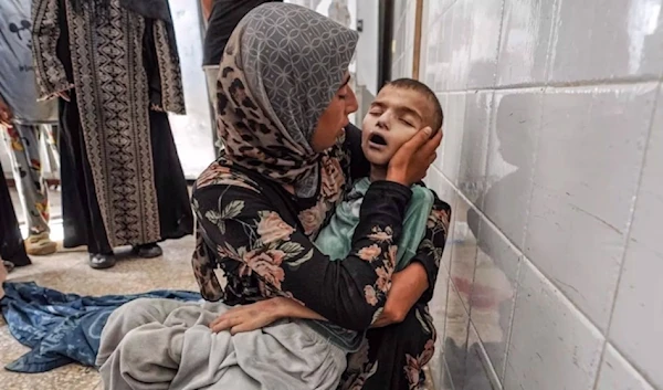 10-year-old Mustafa Hijazy dies of malnutrition and starvation in Al-Aqsa Martyrs Hospital in Gaza, June 14, 2024 (Press TV)