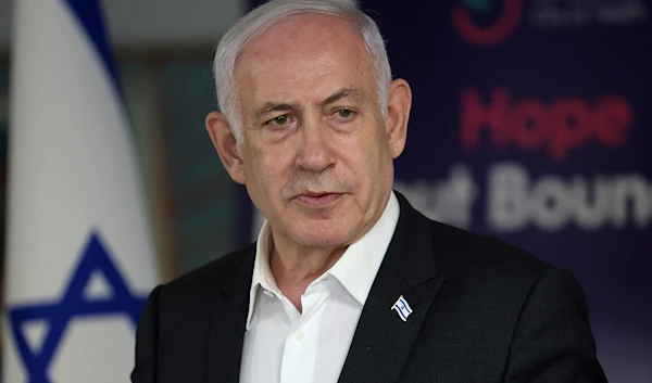 Israeli Prime Minister Benjamin Netanyahu speaks during a news conference at the Sheba Tel HaShomer Hospital in Ramat Gan, 'Israel' on June 8, 2024. (AP)