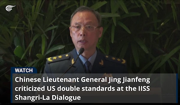 Chinese Lieutenant General Jing Jianfeng criticized US double standards