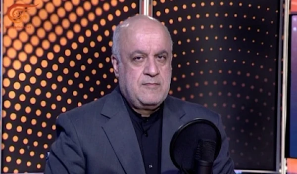 Screenshot from Al Mayadeen Vodcast with Iranian Ambassador to Lebanon, Mojtaba Amani, on June 19, 2024. (Al Mayadeen)