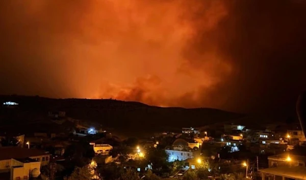 A photo of the wildfires in Diyarbakir on June 20, 2024 in Southeastern Turkey (X/@Yesilizm2)