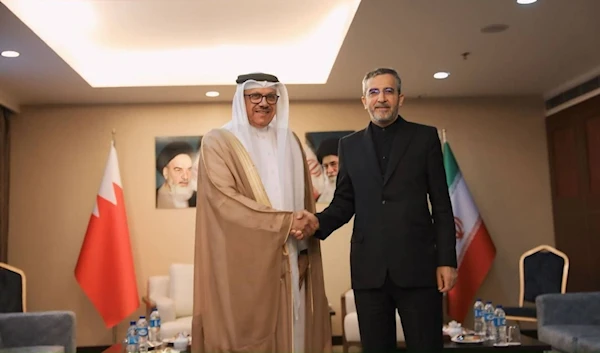 Bahrain's Minister of Foreign Affairs Abdul Latif bin Rashid Al Zayani meets with Iranian counterpart Ali Bagheri Kani in Tehran, on June 23, 2024. (IRNA)