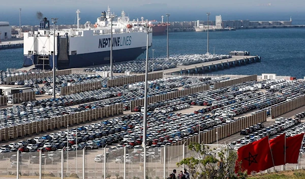 General view of the Tangier-Med container port at Ksar Sghir, near the coastal city of Tangier (AFP)