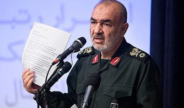 In this undated photo released by Sepahnews, the website of the Iranian Revolutionary Guard, Gen. Hossein Salami speaks in a meeting in Tehran, Iran. (AP)