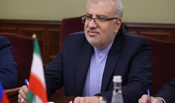 Iranian Petroleum Minister Javad Owji pictured in March 17, 2022, at the Government House in Moscow, Russia. (Government of Russia)