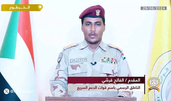 A spokesman for the Rapid Support Forces made an announcement via X regarding the paramilitary's victory in Sennar, June 29, 2024. (@RSFSudan)