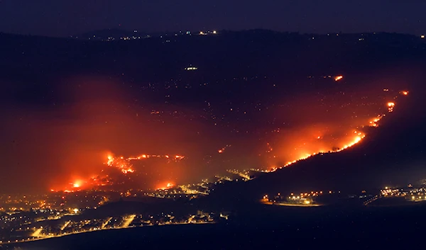 Fire rages on in Israeli settlements in occupied north