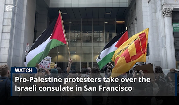 Pro-Palestine protesters take over the Israeli consulate in San Francisco