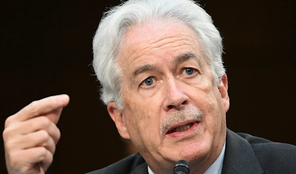 CIA Director William Burns testifies during a US Senate hearing on Capitol Hill in Washington, March 11, 2024. (AFP)