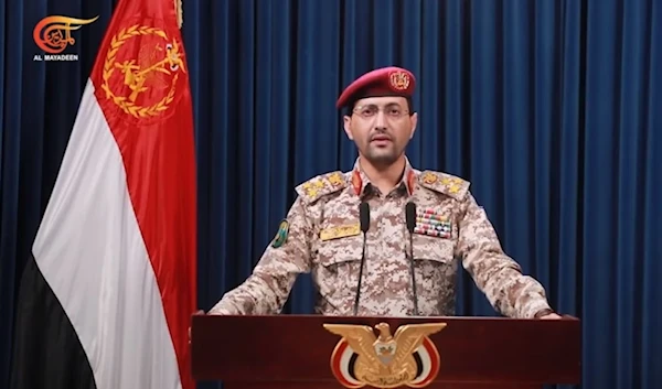 Spokesperson of the Yemeni Armed Forces, Brigadier General Yahya Saree. (Screengrab)