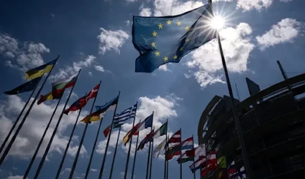 Illustrative: This photograph shows European countries’ flags waving in front of the European Parliament building in Strasbourg, eastern France, on June 6, 2024. (AFP via Getty Images)