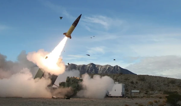 In this handout photo from the US Army, an early version of an Army Tactical Missile System is tested December 14, 2021, at White Sands Missile Range in New Mexico. (US Army)