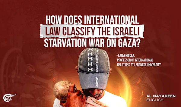 How does international law classify the Israeli starvation war on Gaza?