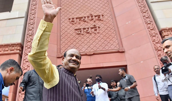 Lok Sabha Speaker Om Birla arrives at the Parliament in New Delhi on June 26, 2024. (AFP)