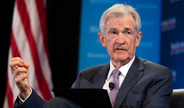 Federal Reserve Chair Jerome Powell participates in a conversation with Economic Club of Washington, DC, Monday, July 15, 2024, in Washington. (AP Photo/Manuel Balce Ceneta)