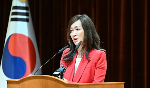 Sue Mi Terry at a screening of the documentary 'Beyond Utopia,' which she worked on as a producer | Image: ROK Ministry of Foreign Affairs, November 2023. (ROK Ministry of Foreign Affairs)